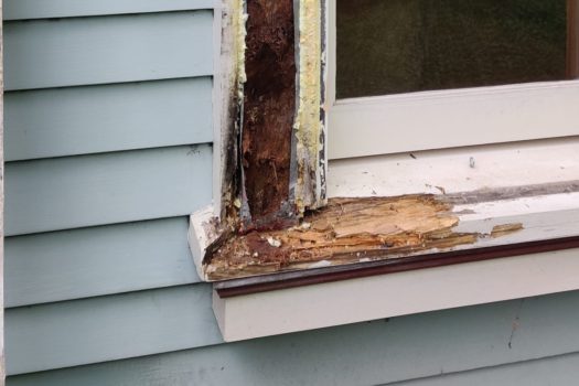 Rotted Wood Window Trim